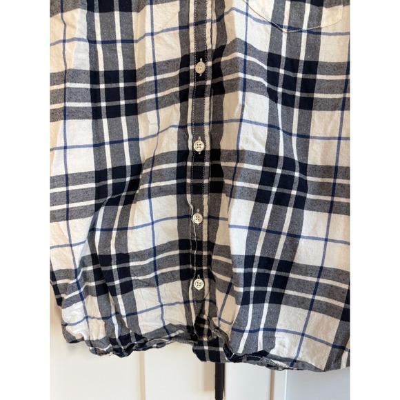 J.Crew Flannel Shirt Plaid Long Sleeve Button Down Relaxed Fit Size L - Picture 4 of 5